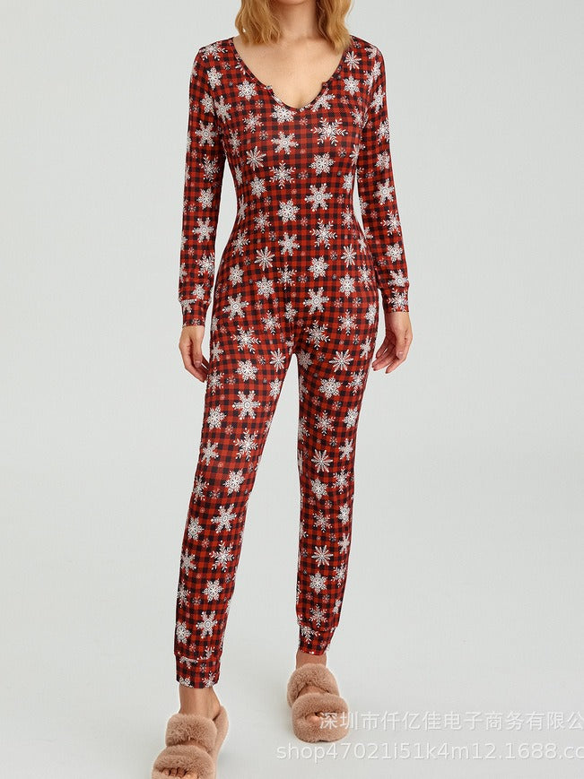 Women's Christmas onesie pajamas