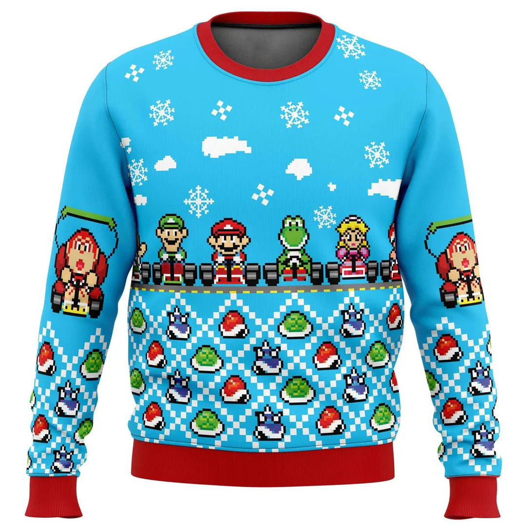 Unisex retro gaming holiday sweater