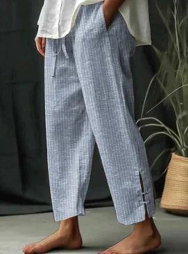 Classic striped trousers for women