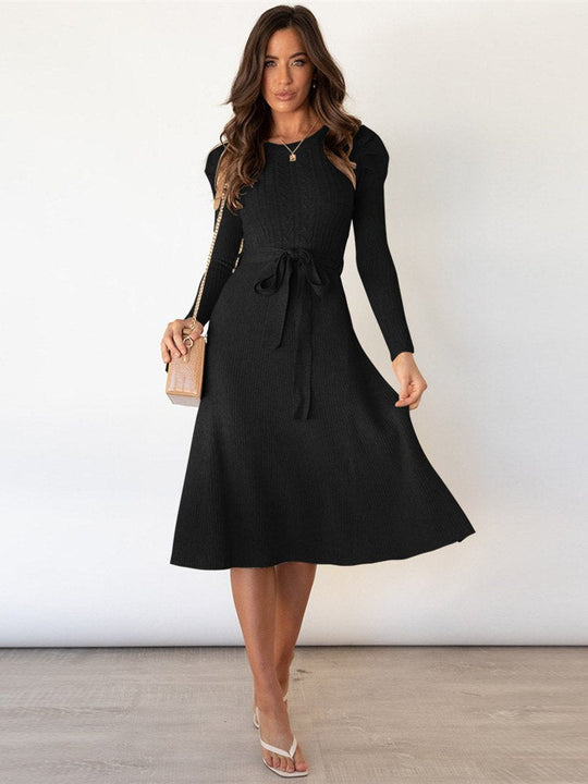 Minerva - Knitted dress with long sleeves