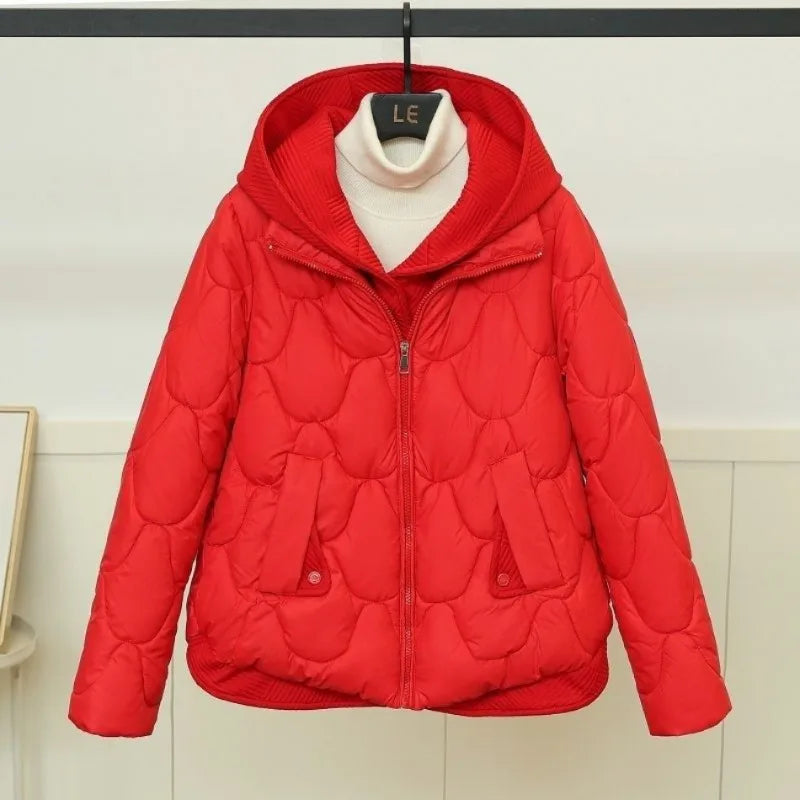 Felicity - loose hooded quilted women's jacket