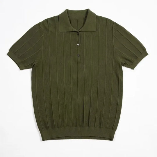 1950 Inspired Cotton Ribbed Polo