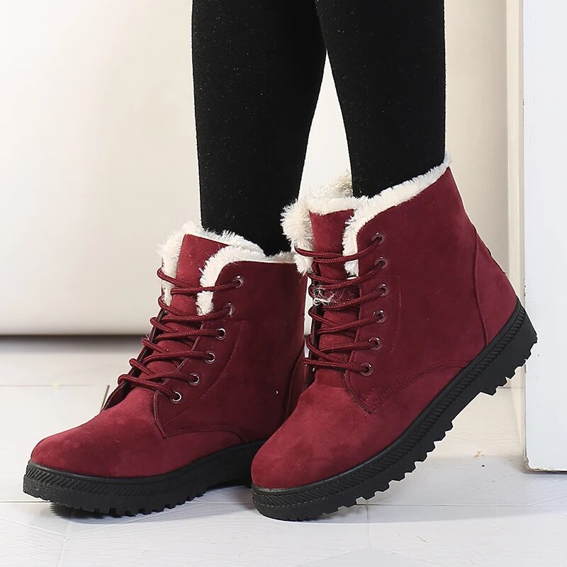 Maya - women's winter snow short ankle boots