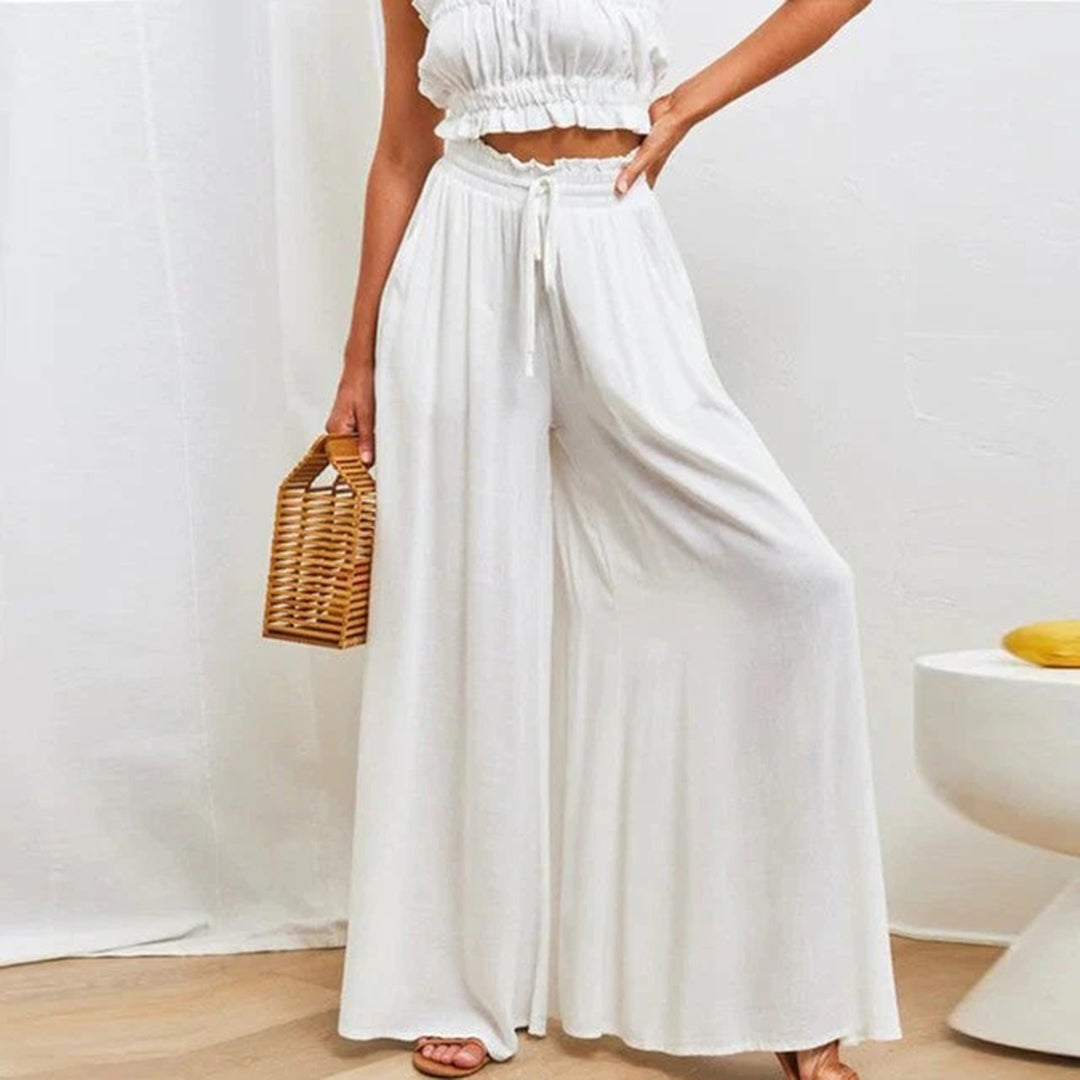 Amanda - stylish loose trousers with elastic waistband