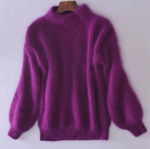 Edith - Women’s Cozy Knitted Sweater - Vintage