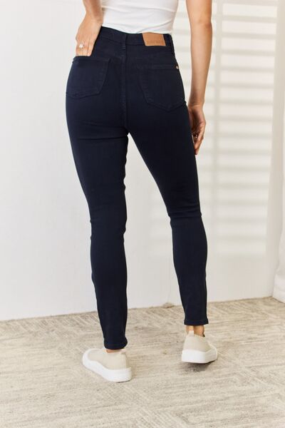 Amal - natural dyed tummy control skinny jeans