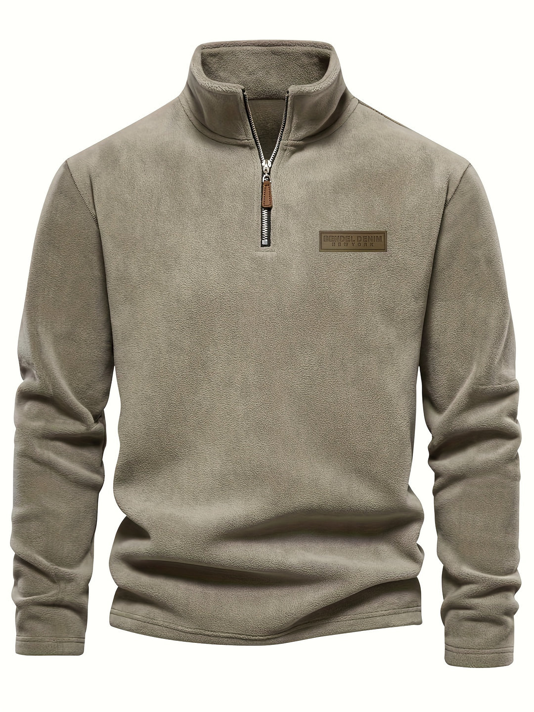 Henry - Fleece-Lined Half-Zip Sweatshirt for Casual Winter Wear