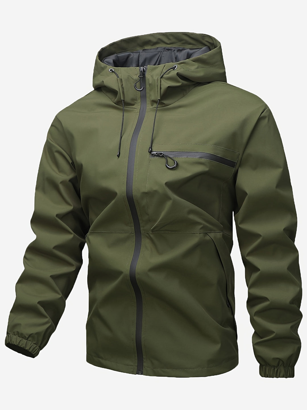 Edward - Men’s Windproof Hooded Jacket - Weather-Resistant