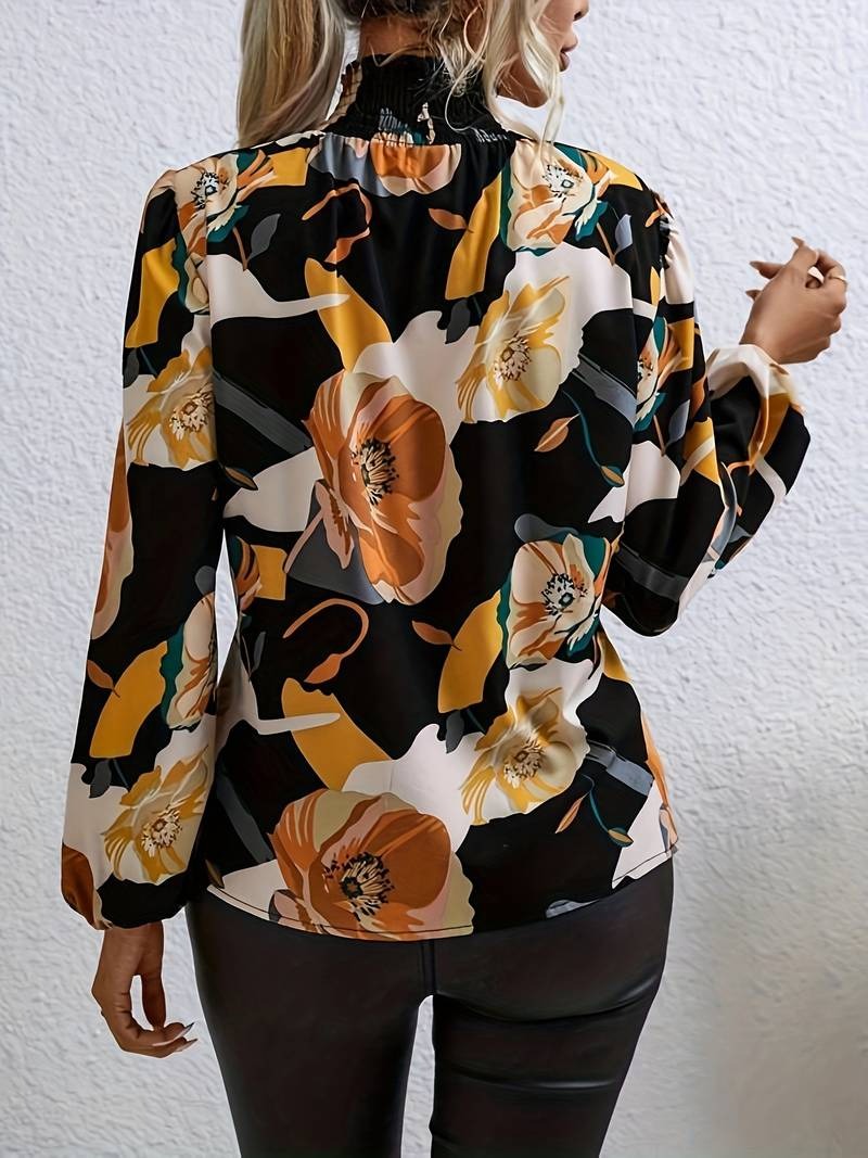 Floral Blouse - Elegant Custom Made Ladies Top