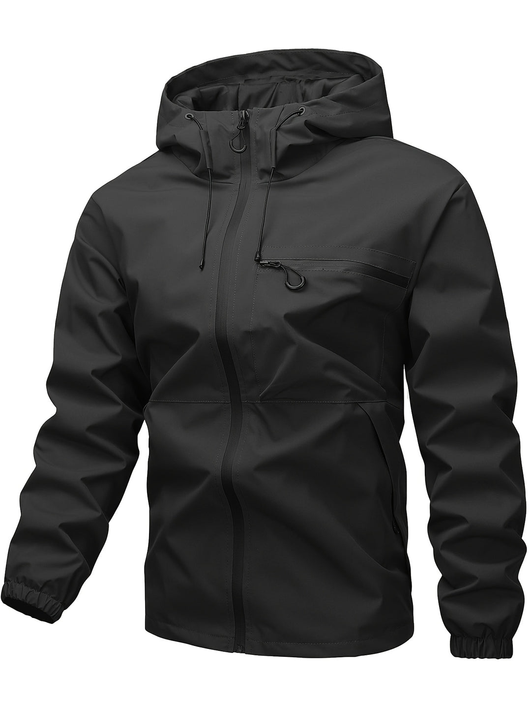 Edward - Men’s Windproof Hooded Jacket - Weather-Resistant