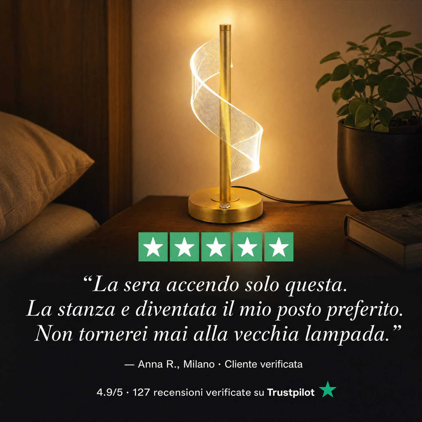 Lampada da Tavolo LED Touch Nordica