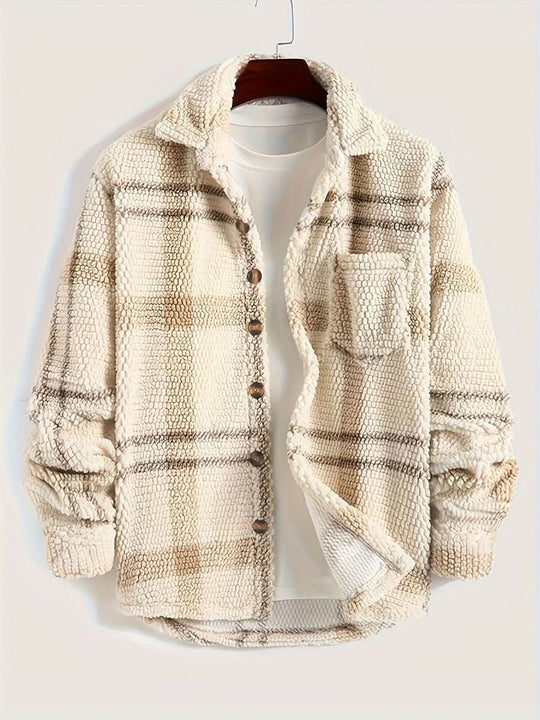 Luca - Men’s Plaid Fleece Jacket