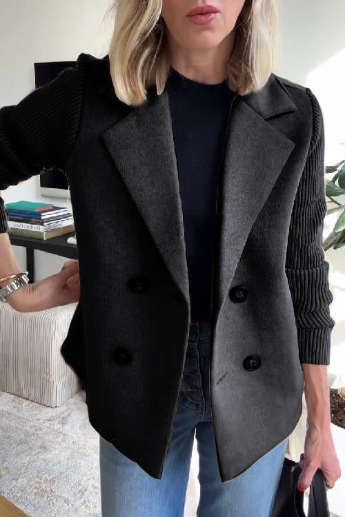 Evie - Women’s Elegant Knit Blazer - Tailored Fit