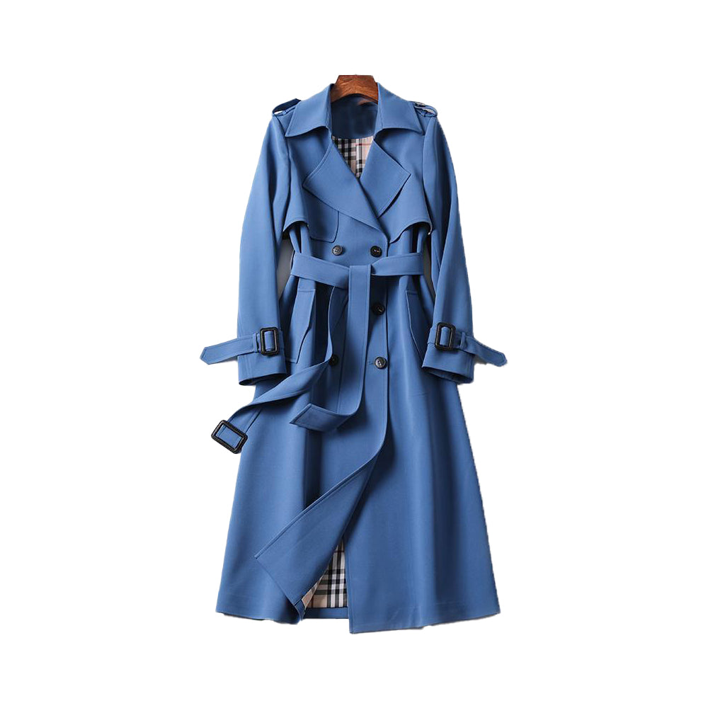 Ladies Trench Coat with Double Button Placket