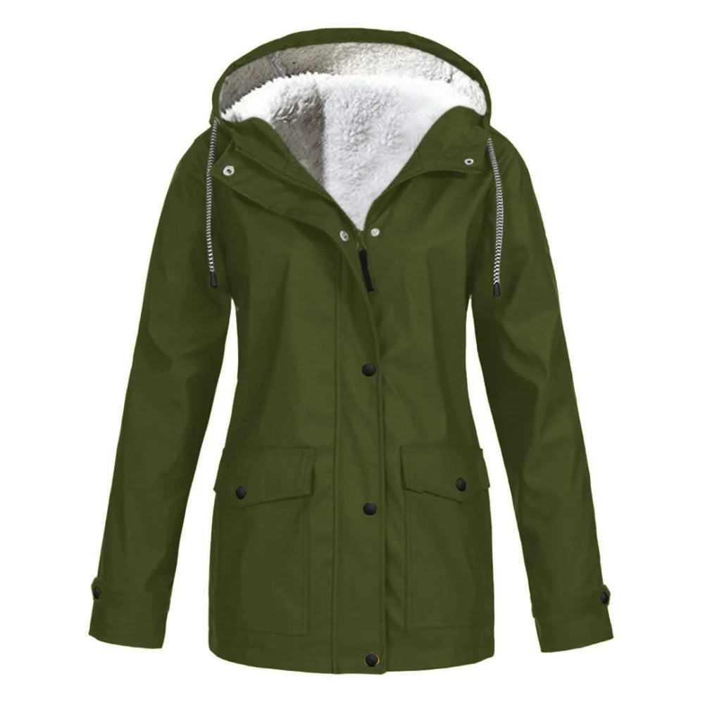 Aileen - outdoor hooded drawstring jacket