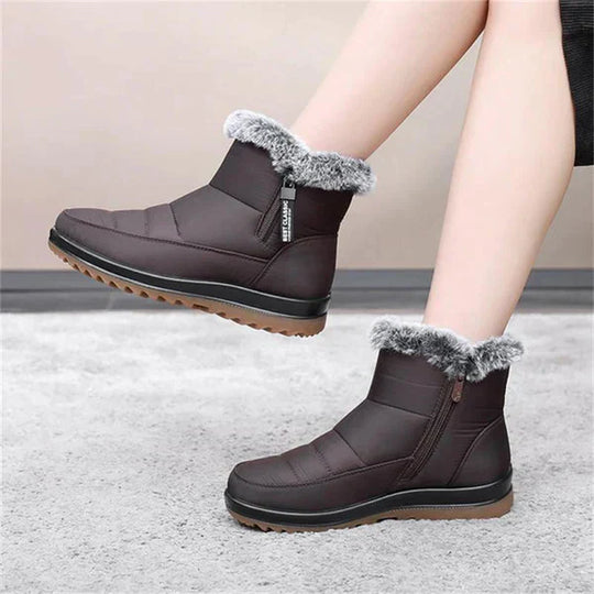 Waterproof non-slip thick warm short boots for women