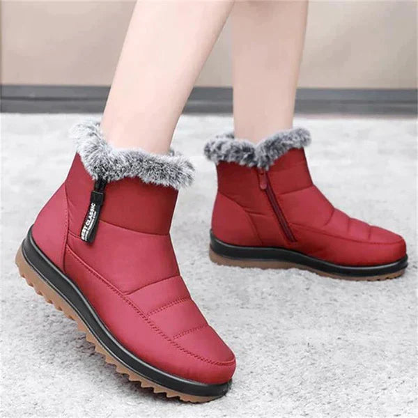 Waterproof non-slip thick warm short boots for women